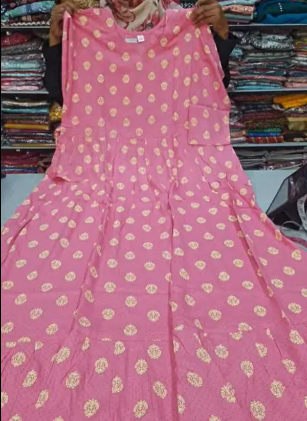 Rayon Long Maxi Gown | MG14